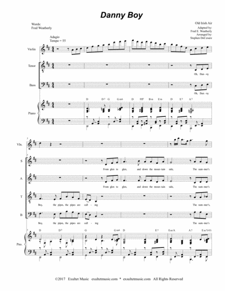 Danny Boy For Satb Page 2