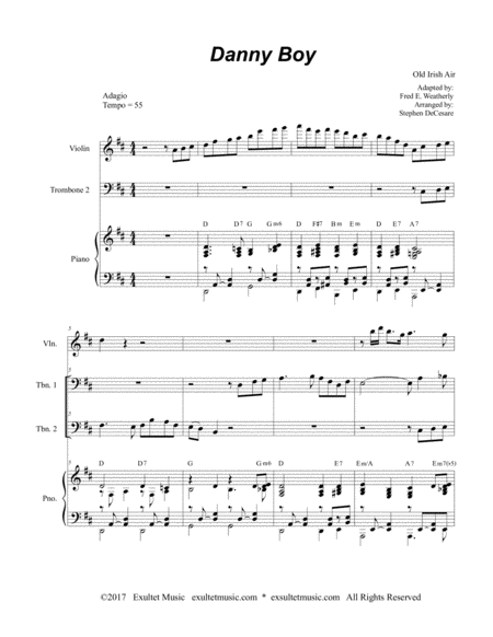 Danny Boy Trombone Duet Page 2