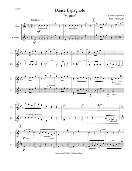 Danse Espagnole For Flute And Clarinet Duet Page 2