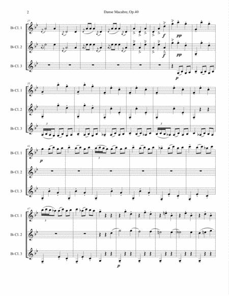 Danse Macabre Camille Saint Sans Arr For Clarinet Trio Page 2