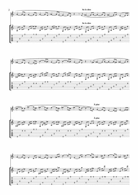 Danses De Travers For Flute And Guitar Page 2