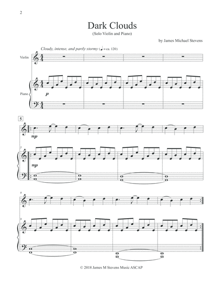 Dark Clouds Violin Piano Page 2