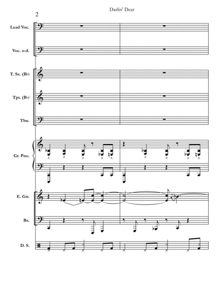 Darlin Dear Chicago Complete Score Page 2