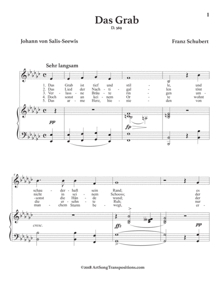 Das Grab D 569 E Flat Minor Page 2