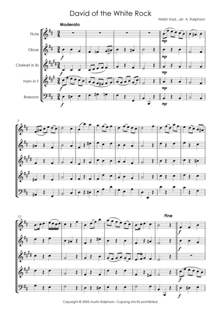 David Of The White Rock Wind Quintet Page 2