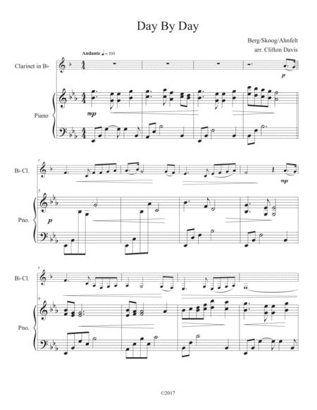 Day By Day Solo Clarinet And Piano Page 2