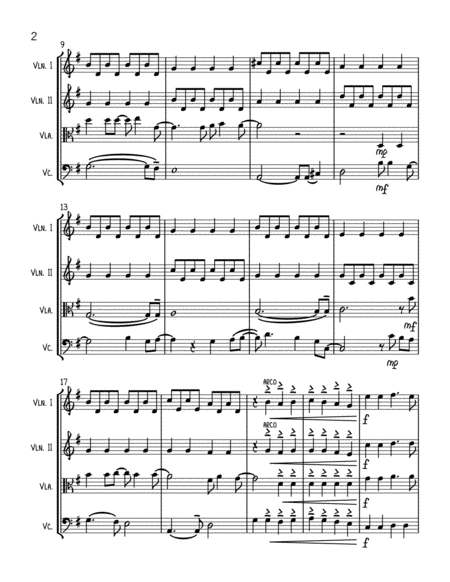 Daydream Believer String Quartet Page 2