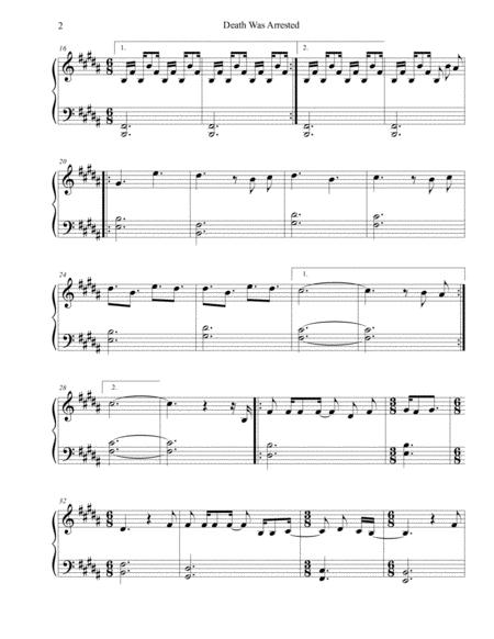 Death Was Arrested North Point Worship Sheet Music Easy Piano Page 2