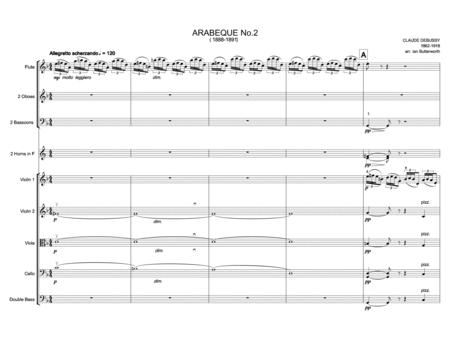 Debussy Arabesque No 2 For Chamber Orchestra Page 2