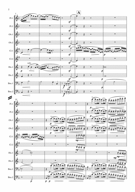 Debussy Suite Bergamasque Mvt 1 Prelude Wind Dectet Page 2