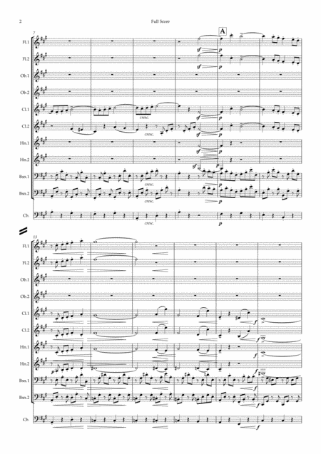 Debussy Suite Bergamasque Mvt 4 Passepied Wind Dectet Bass Page 2