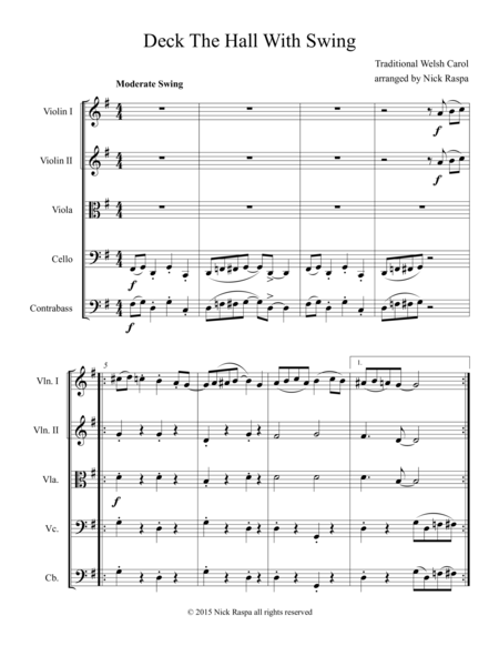 Deck The Hall With Swing Score Page 2