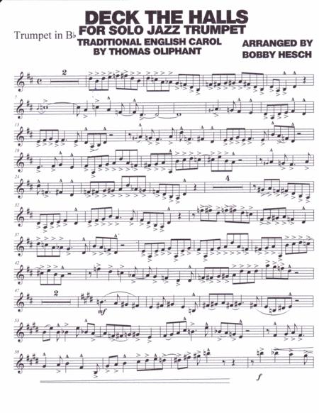 Deck The Halls For Solo Jazz Trumpet Page 2