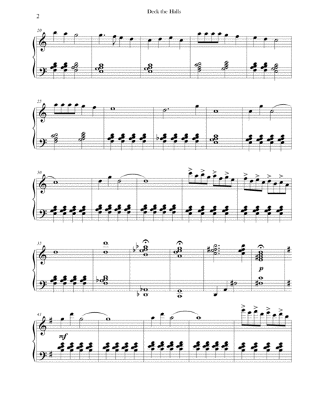 Deck The Halls Jazz Piano Jazz Chords Page 2