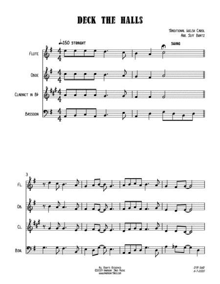 Deck The Halls Wind Quartet Page 2