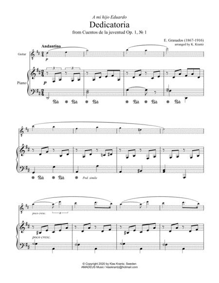 Dedicatoria For Guitar Solo And Piano Page 2