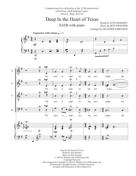 Deep In The Heart Of Texas Satb Page 2