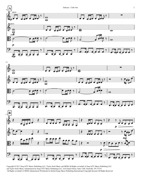 Delicate String Quartet Page 2