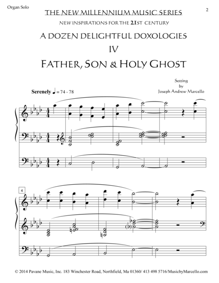 Delightful Doxology Iv Father Son Holy Ghost Organ Ab Page 2