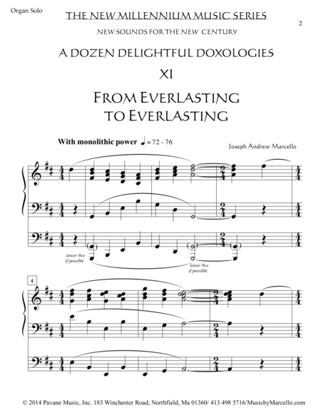 Delightful Doxology Xi From Everlasting To Everlasting Organ D Page 2