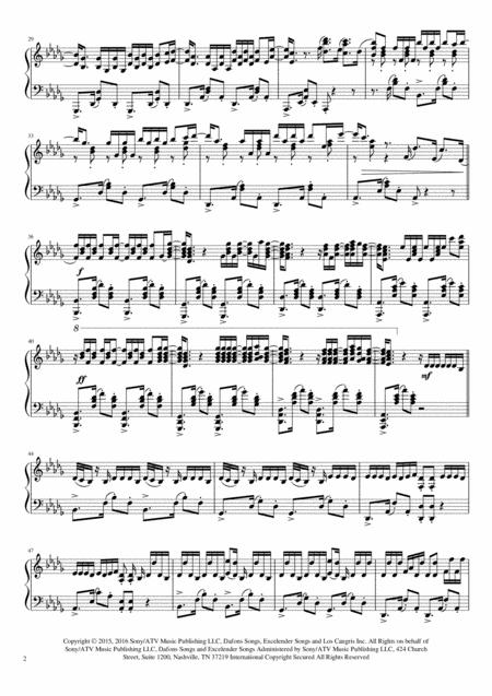 Despacito Arranged For Advanced Piano Solo Page 2