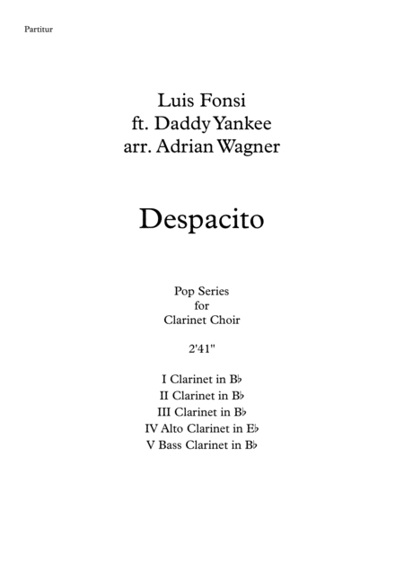 Despacito Clarinet Choir Arr Adrian Wagner Page 2
