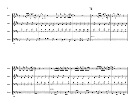 Despacito For Double Bass Quartet Page 2