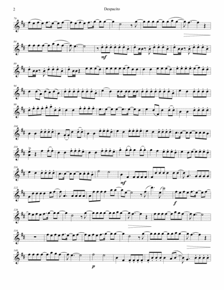 Despacito For String Quartet Page 2