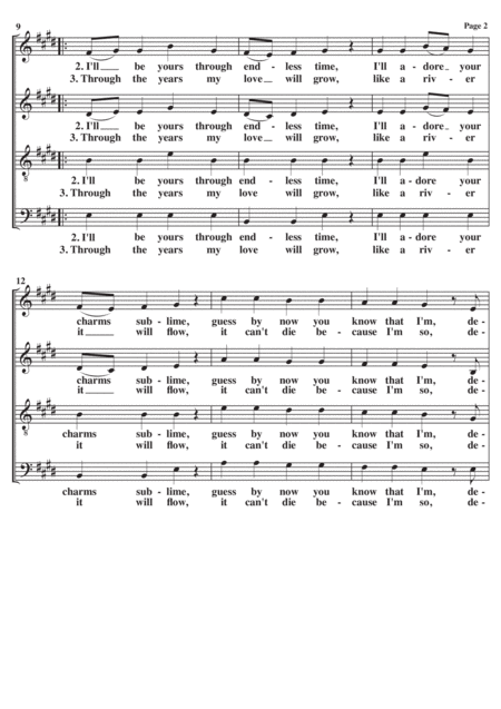 Devoted To You A Cappella Page 2
