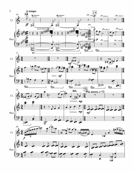 Dialogue For Clarinet And Piano Page 2