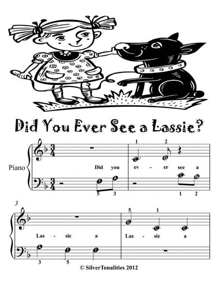 Did You Ever See A Lassie Beginner Piano Sheet Music Page 2