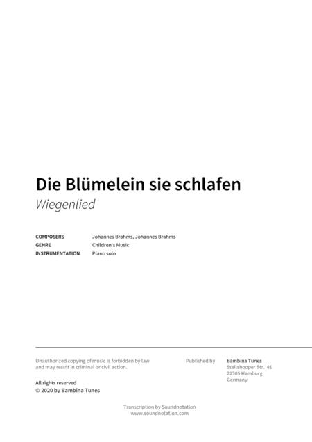 Die Blumelein Sie Schlafen Page 2