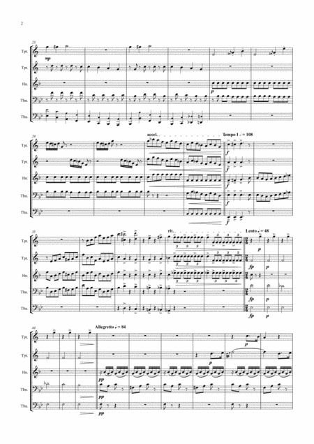 Die Fledermaus Bb J Strauss Overture Brass Quintet Page 2