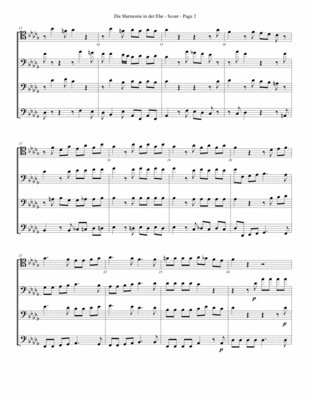 Die Harmonie In Der Ehe For Trombone Or Low Brass Quartet Page 2