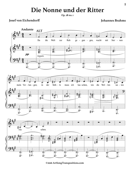 Die Nonne Und Der Ritter Op 28 No 1 F Sharp Minor Page 2