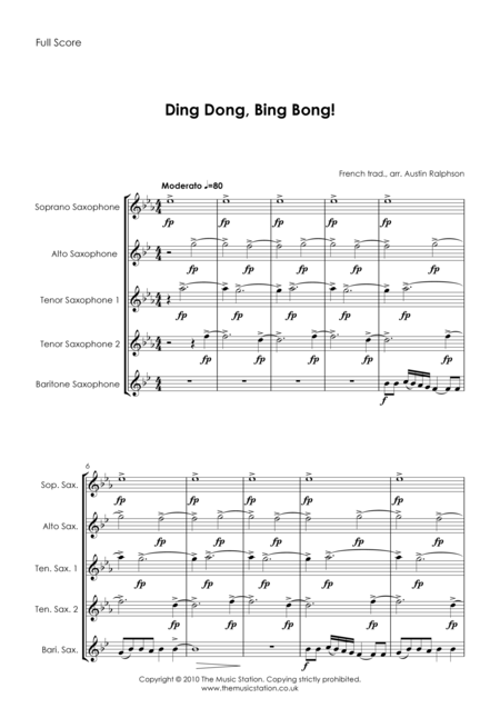 Ding Dong Bing Bong Sax Quintet Page 2