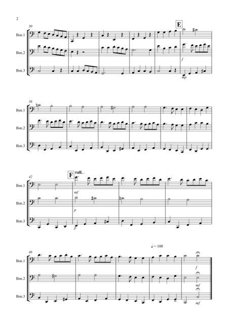 Ding Dong Merrily On High For Bassoon Trio Page 2