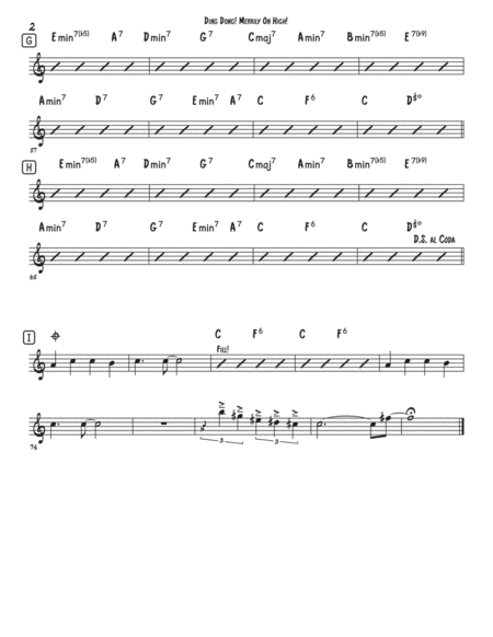 Ding Dong Merrily On High Sax Quartet Satb Or Aatb Page 2