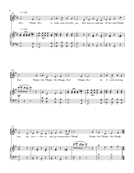 Disney Medley For Children And Piano Page 2