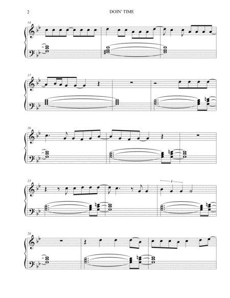 Doin Time Lana Del Rey Sheet Music Easy Piano Page 2