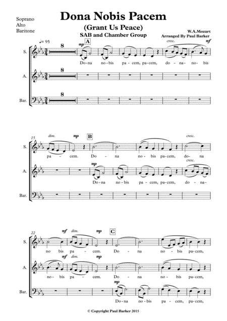 Dona Nobis Pacem Vocal Score Page 2
