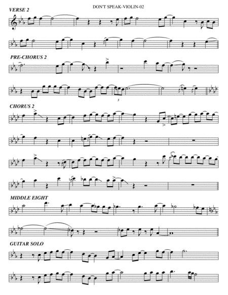 Dont Speak Violin Page 2