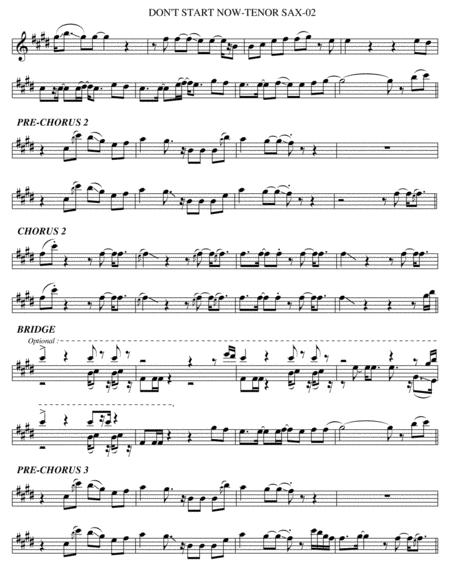 Dont Start Now Tenor Sax Page 2