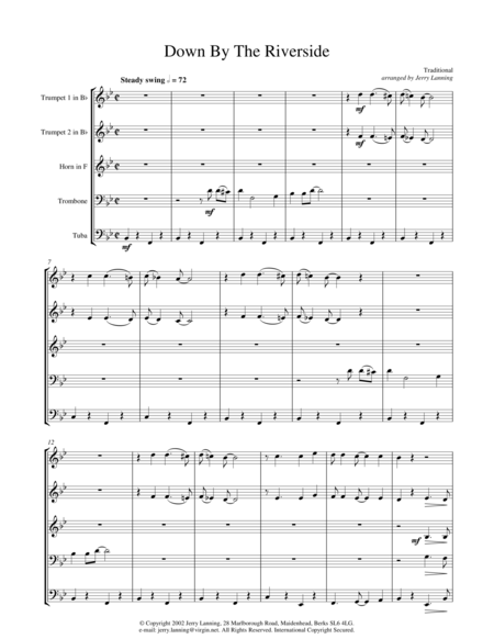 Down By The Riverside Brass Quintet Page 2