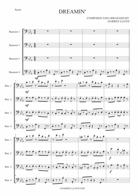 Dreamin Bassoon Quartet Page 2