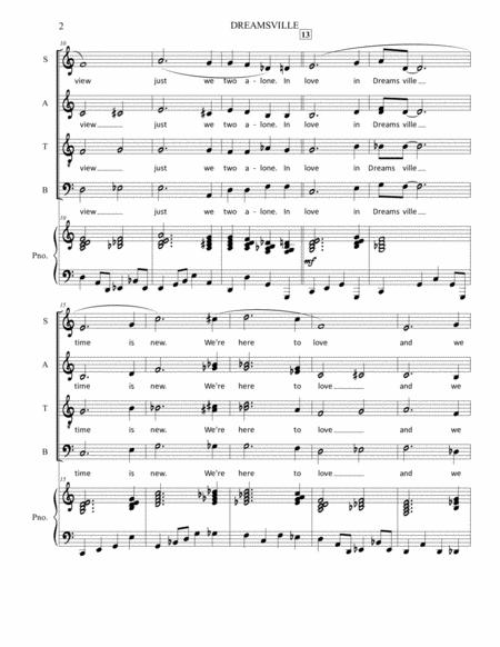 Dreamsville Satb Piano Page 2