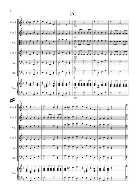 Drunken Sailor For String Orchestra Page 2