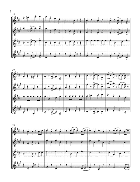 Drunken Sailor Sax Quartet Page 2