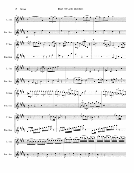 Duet For Cello And Bass Page 2