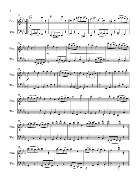 Duet For Piccolo And Tuba Page 2